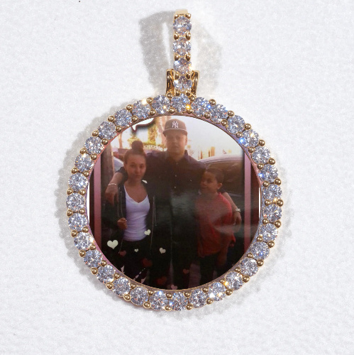 3D CIRCLE CUSTOM PICTURE PENDANT SMALL SIZE
