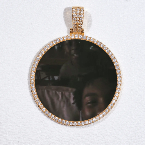 MEDIUM 3D CIRCLE CUSTOM PICTURE PENDANT
