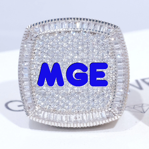 CUSTOM LETTER 3D ICED RING