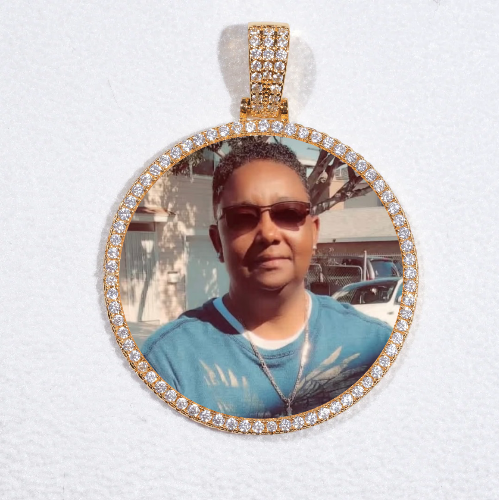 MEDIUM 3D CIRCLE CUSTOM PICTURE PENDANT