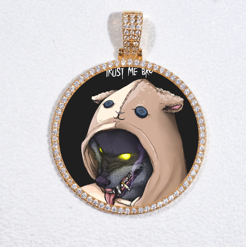 MEDIUM 3D CIRCLE CUSTOM PICTURE PENDANT