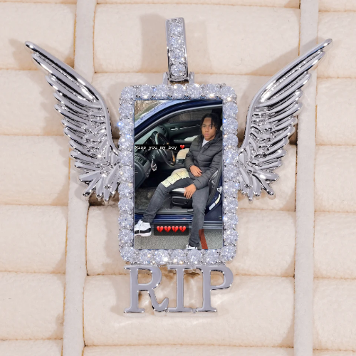 RIP WING 3D CUSTOM PICTURE PENDANT