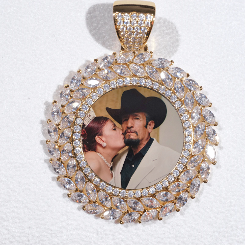 Large 3D Wheat Ear Custom Picture Pendant