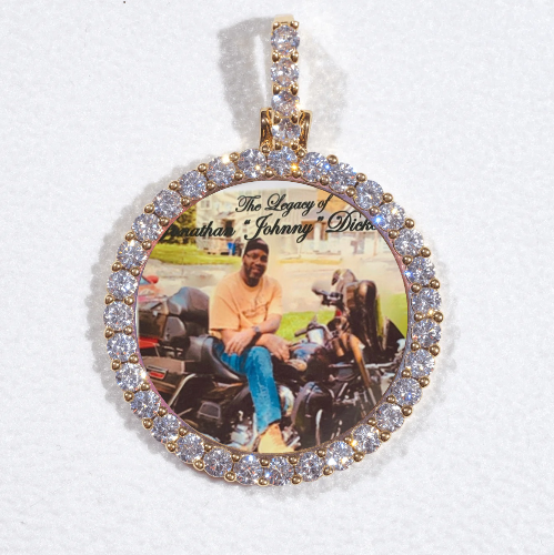 3D CIRCLE CUSTOM PICTURE PENDANT SMALL SIZE