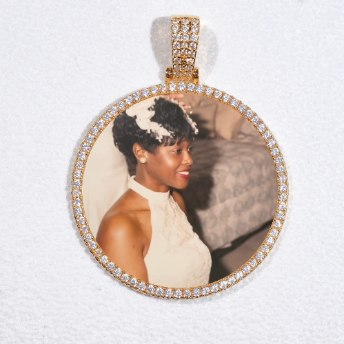 MEDIUM 3D CIRCLE CUSTOM PICTURE PENDANT