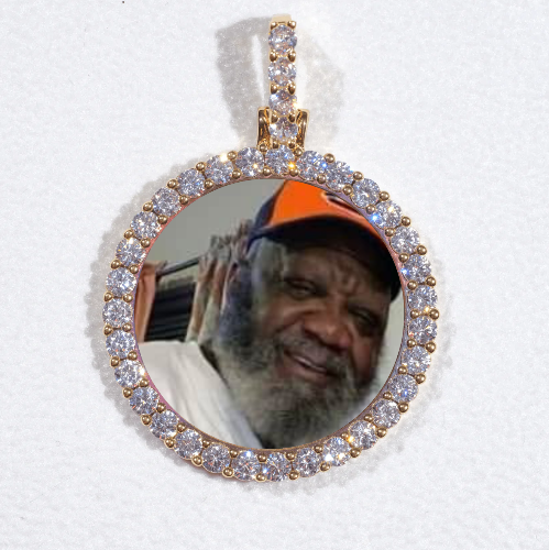 3D CIRCLE CUSTOM PICTURE PENDANT SMALL SIZE