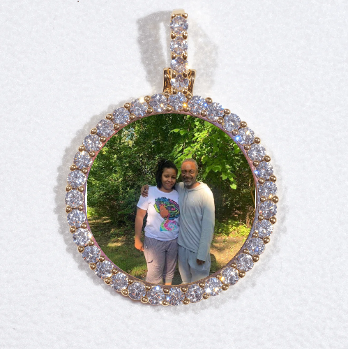 3D CIRCLE CUSTOM PICTURE PENDANT SMALL SIZE