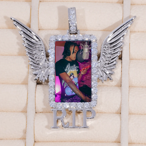 RIP WING 3D CUSTOM PICTURE PENDANT