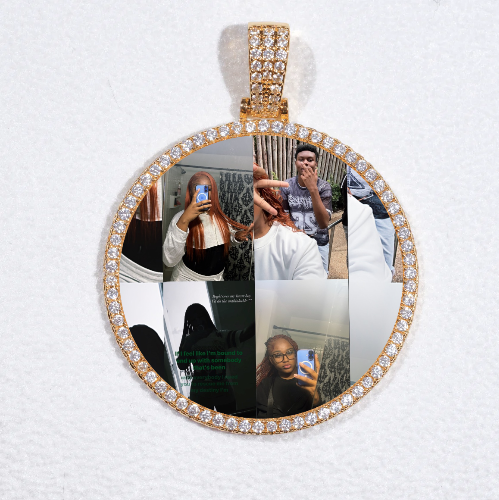 MEDIUM 3D CIRCLE CUSTOM PICTURE PENDANT