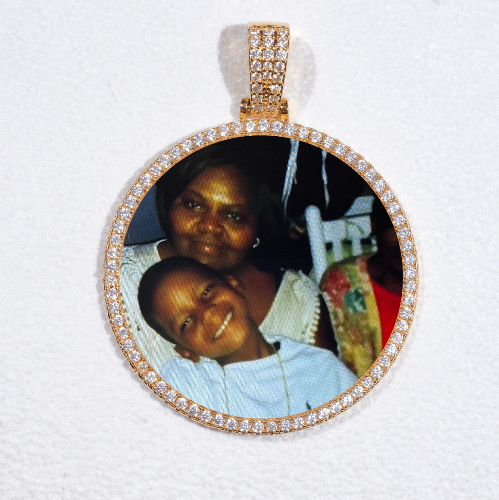 MEDIUM 3D CIRCLE CUSTOM PICTURE PENDANT