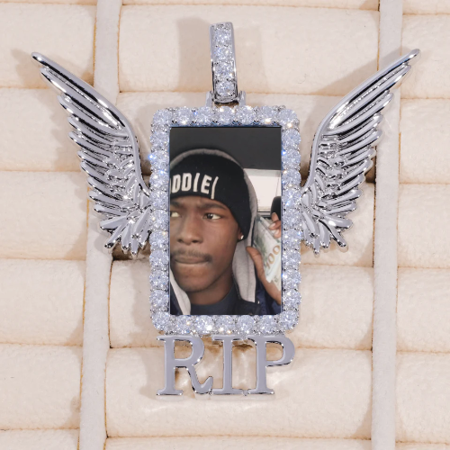 RIP WING 3D CUSTOM PICTURE PENDANT