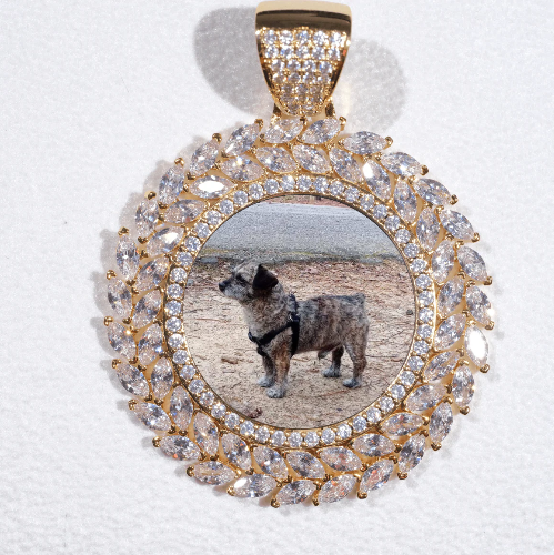 Large 3D Wheat Ear Custom Picture Pendant