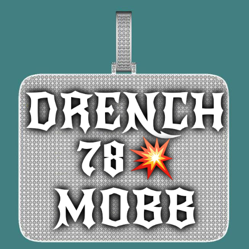 CUSTOM LETTER NECKLACE 3D BIG SQUARE