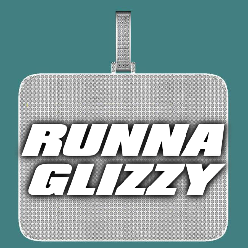 CUSTOM LETTER NECKLACE 3D BIG SQUARE