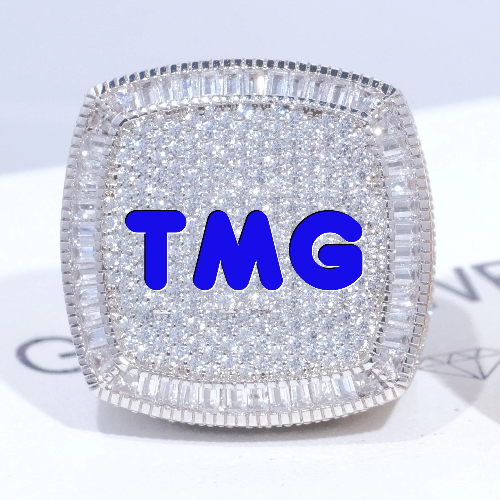 CUSTOM LETTER 3D ICED RING