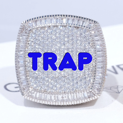 CUSTOM LETTER 3D ICED RING