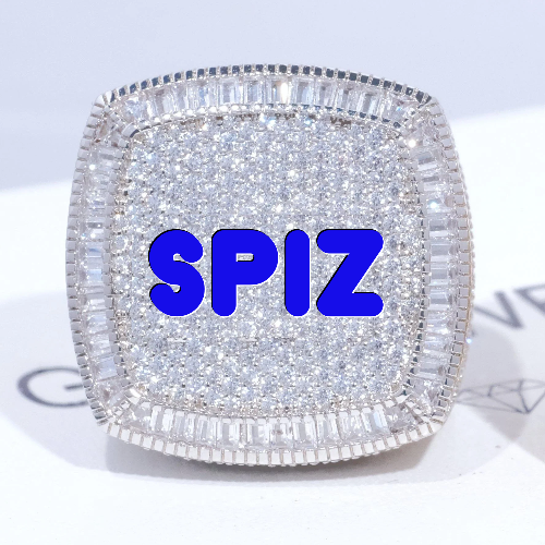 CUSTOM LETTER 3D ICED RING