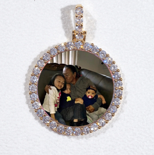 3D CIRCLE CUSTOM PICTURE PENDANT SMALL SIZE