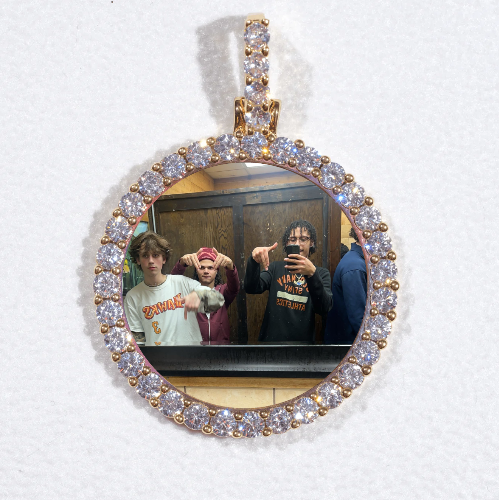 3D CIRCLE CUSTOM PICTURE PENDANT SMALL SIZE