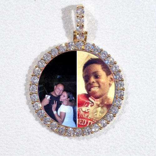 3D CIRCLE CUSTOM PICTURE PENDANT SMALL SIZE