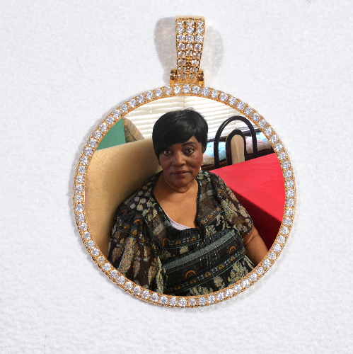 MEDIUM 3D CIRCLE CUSTOM PICTURE PENDANT