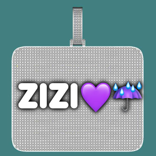 CUSTOM LETTER NECKLACE 3D BIG SQUARE