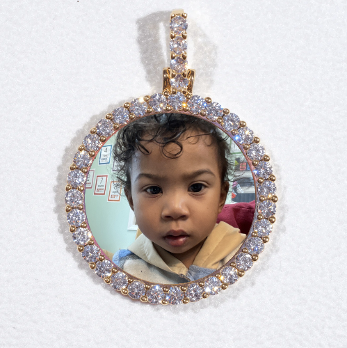 3D CIRCLE CUSTOM PICTURE PENDANT SMALL SIZE