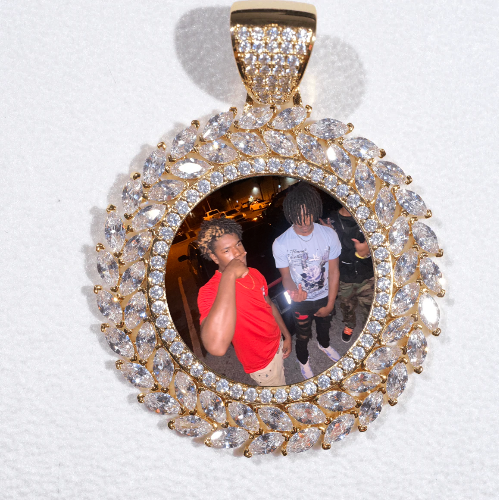 Large 3D Wheat Ear Custom Picture Pendant