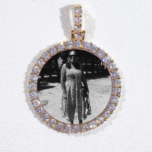 3D CIRCLE CUSTOM PICTURE PENDANT SMALL SIZE