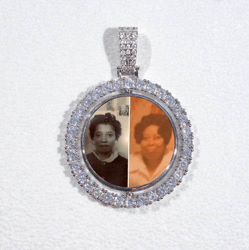 3D Spinning 2-Faced Custom Picture Pendant