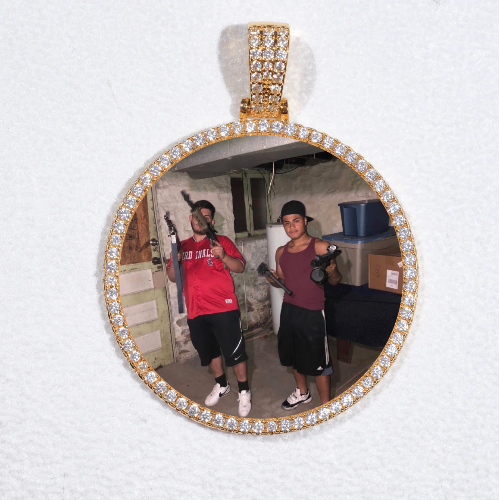 MEDIUM 3D CIRCLE CUSTOM PICTURE PENDANT