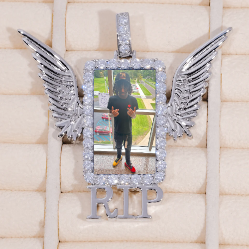 RIP WING 3D CUSTOM PICTURE PENDANT