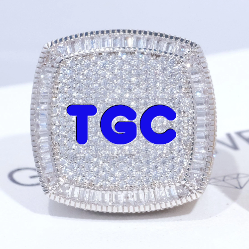 CUSTOM LETTER 3D ICED RING