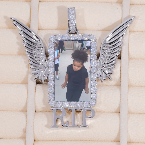 RIP WING 3D CUSTOM PICTURE PENDANT