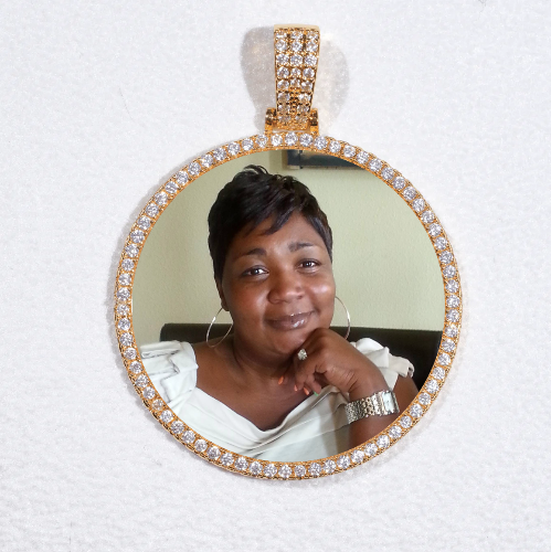 MEDIUM 3D CIRCLE CUSTOM PICTURE PENDANT