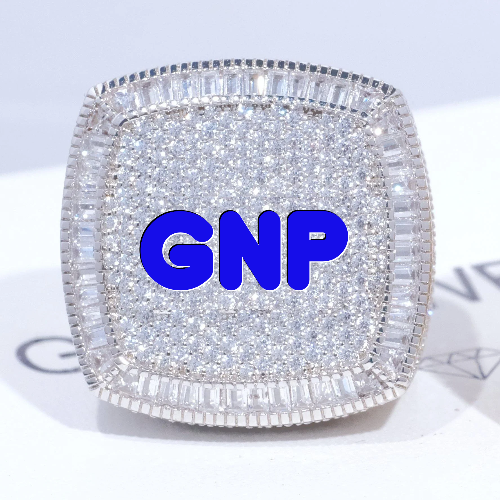 CUSTOM LETTER 3D ICED RING