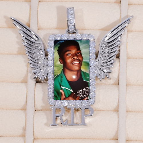 RIP WING 3D CUSTOM PICTURE PENDANT