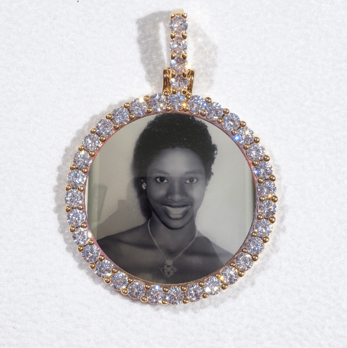 3D CIRCLE CUSTOM PICTURE PENDANT SMALL SIZE