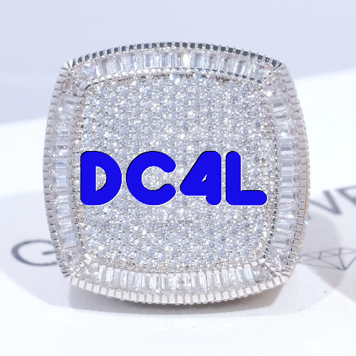 CUSTOM LETTER 3D ICED RING