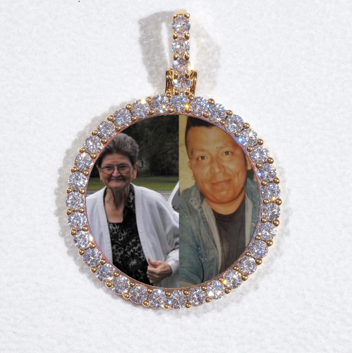 3D CIRCLE CUSTOM PICTURE PENDANT SMALL SIZE