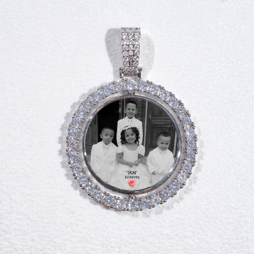 3D Spinning 2-Faced Custom Picture Pendant