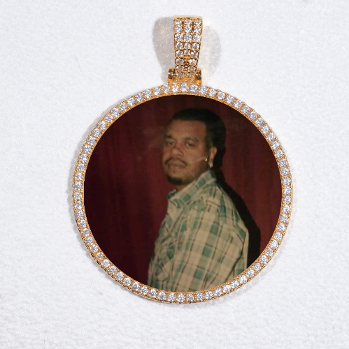 MEDIUM 3D CIRCLE CUSTOM PICTURE PENDANT