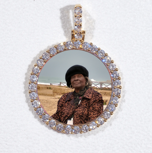 3D CIRCLE CUSTOM PICTURE PENDANT SMALL SIZE