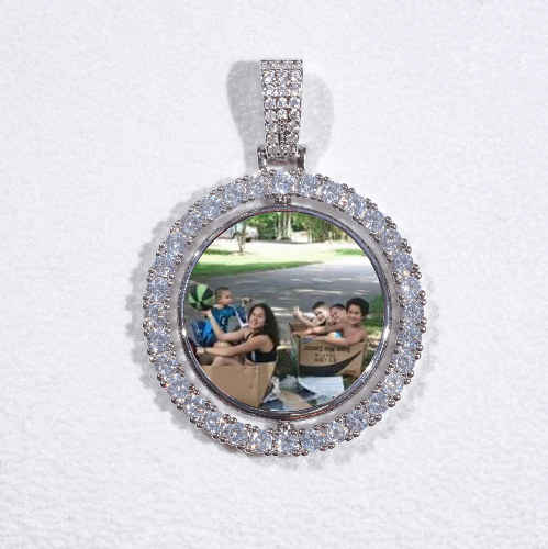 3D Spinning 2-Faced Custom Picture Pendant