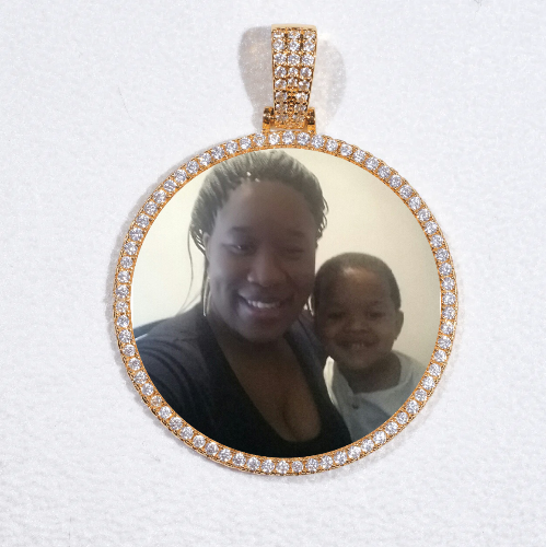 MEDIUM 3D CIRCLE CUSTOM PICTURE PENDANT