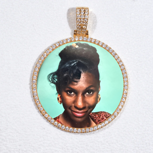MEDIUM 3D CIRCLE CUSTOM PICTURE PENDANT