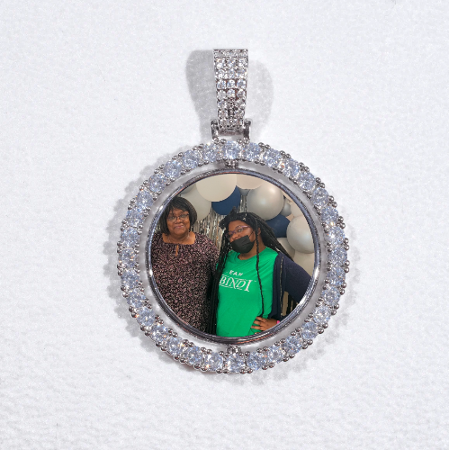 3D Spinning 2-Faced Custom Picture Pendant