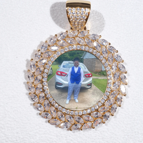 Large 3D Wheat Ear Custom Picture Pendant