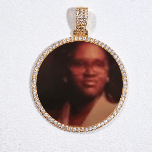 MEDIUM 3D CIRCLE CUSTOM PICTURE PENDANT