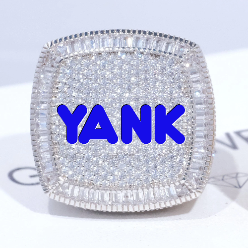 CUSTOM LETTER 3D ICED RING